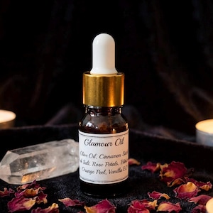 Olio glamour fatto a mano: rituale di fiducia e autoespressione, 10 ml, 30 ml