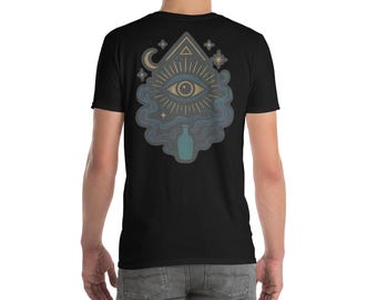 Camiseta Ojo Místico / Camiseta Psicodélica Urbana / Diseño Ojo que Todo lo Ve / Camiseta con Símbolo Espiritual / Camiseta con Gráficos Alucinantes / Moda Esotérica