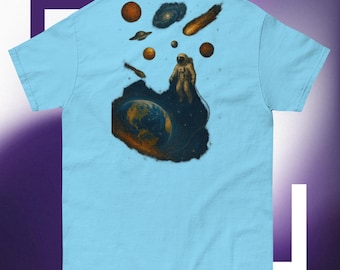 Astronaut Galaxy T-shirt | T-shirt met Cosmic Space Art-afbeelding