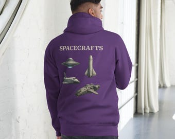 Sci-Fi Spaceship Graphic Hoodie – Space Explorer Streetwear