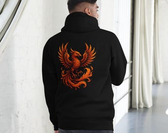 Nitay Azulay Phoenix Hoodie – Fire Bird Graphic, Detailed Mythical Art Streetwear 2025