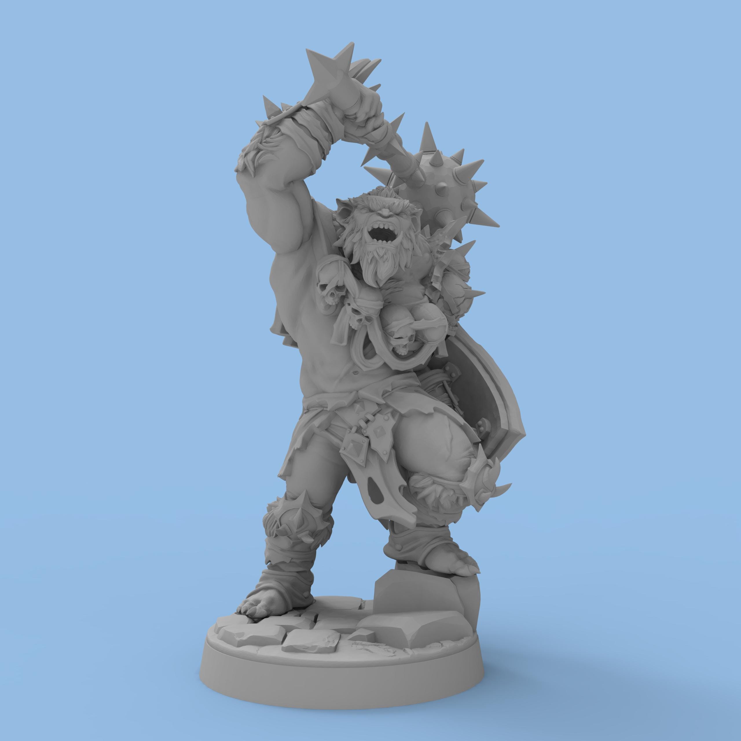 3 Pcs DND Bugbears Miniature Models 3D Printed Unpainted Miniature for ...