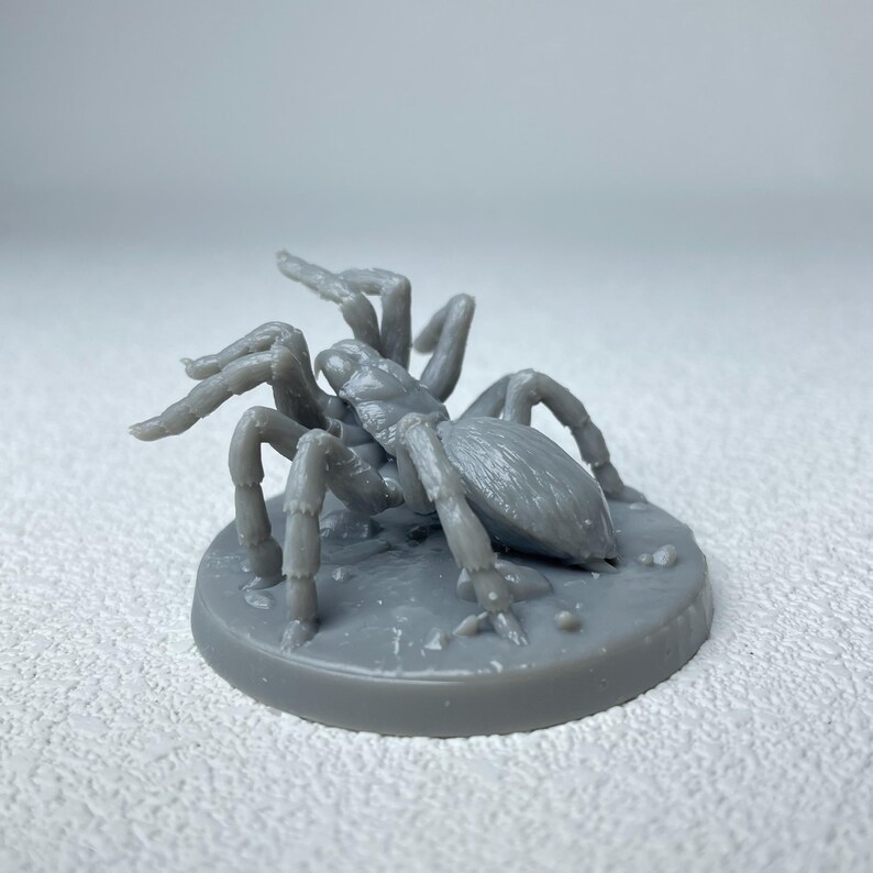 DND Giant Spider Miniatures Monster Paintable 3D Printed Models for TRPG Tabletop Game Accessories, Pathfinder, Tabletop Wargames（50mm Base） image 3