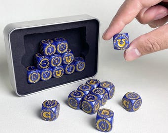 20 Pcs 16mm D6 Roman Style Battle Tactical Dice Set Bulks Ideal for Miniature Wargaming Commanders RPG TRPG