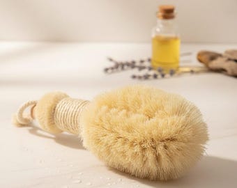 Brosse sèche pour le corps | Drainage lymphatique | 100 % naturel | Modelant, stimule la circulation, exfoliant
