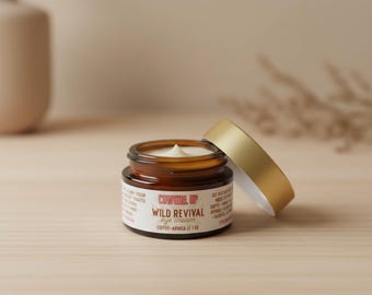 Crème contour des yeux au suif infusée d'arnica | Crème fouettée au suif de boeuf nourri à l'herbe et au café pour les yeux