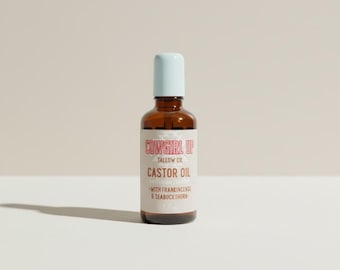 Castor Oil Roller For Fine Lines, Wrinkles With Seabuckthorn And Frankincense