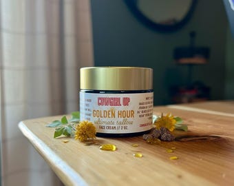 Hydratant pour le visage au suif de bœuf nourri à l'herbe