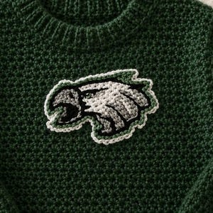 EAGLES Football Patches Handmade Embroidered Crochet