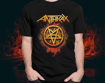 Vintage 1987 Anthrax Mosh It up Tour Band Ringer T-shirt / Single