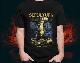 Sepultura Chaos A.D. T-shirt, Groove Metal Tee, Men's Women's All