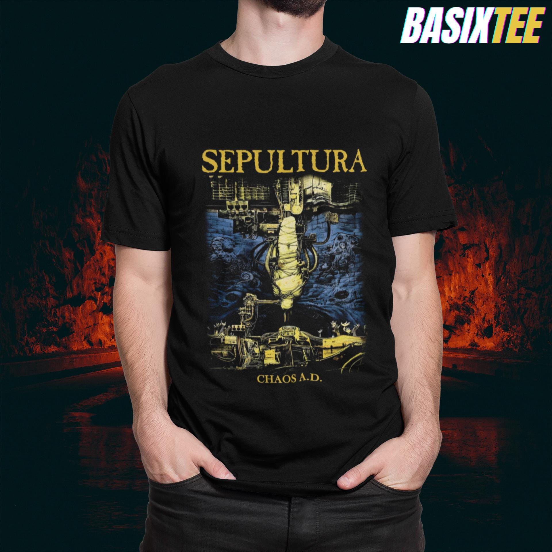 00s SEPULTURA ソウルフライ Tシャツ バンT 古着 L soulfly ソウル 