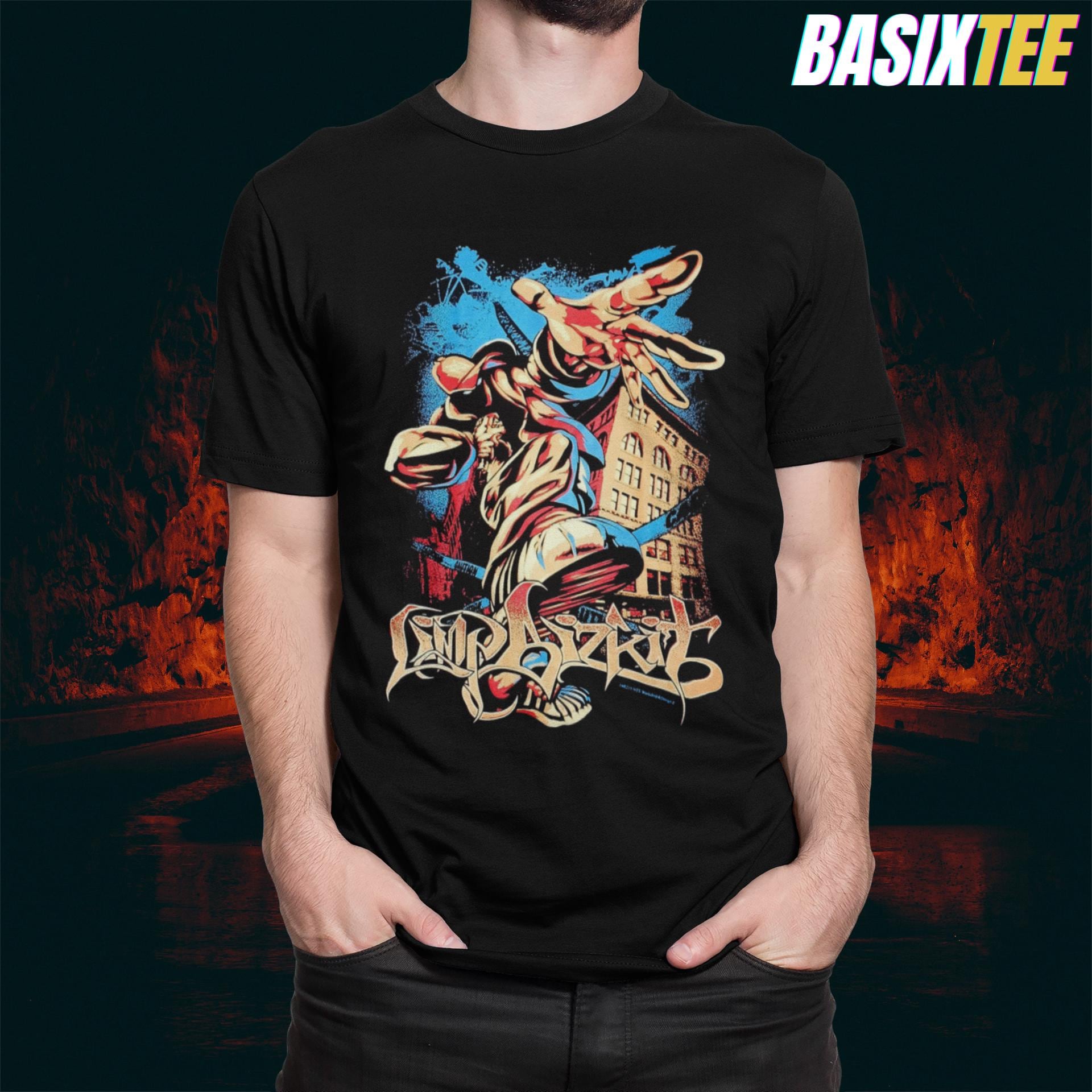 T-shirt Metal Uomo Limp Bizkit - Logo - NNM - MT438 - Foto 12