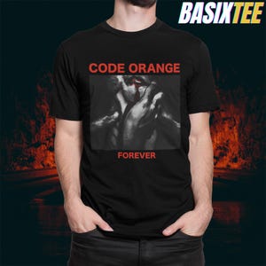 Code Orange Band-tröja Begränsad upplaga Unisex T-shirt med kraftig bomull Hardcore Metalcore Merch Graphic T-shirt Gåva för fans Konsertkläder