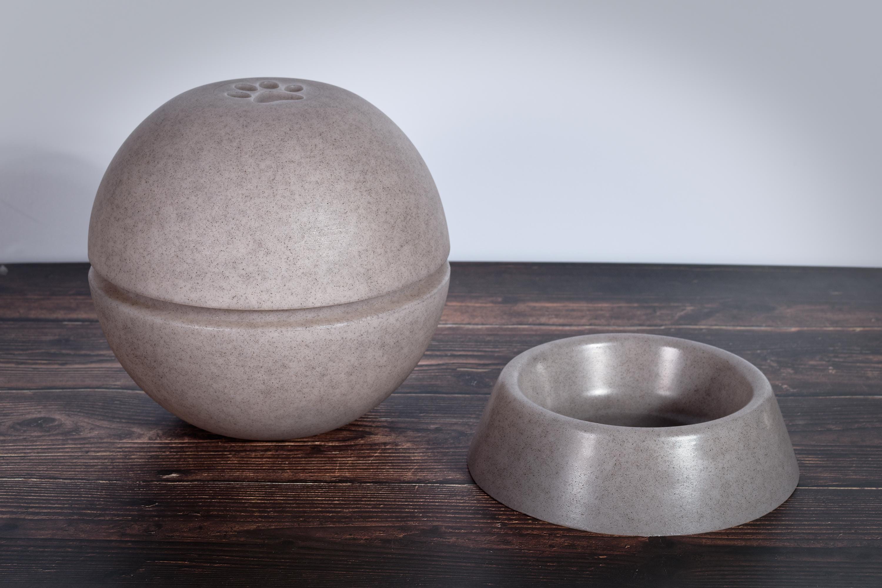Pet Boule Made From Coffee Waste – Spherical Container for Snacks or ...