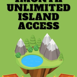 1 month 12island with free  unlimited all access