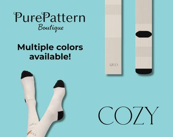 Calcetines minimalistas con texto acogedor, regalo unisex para ella, regalo para personas hogareñas, regalo para mamás primerizas, regalo para el autocuidado, calcetines estéticos neutros, Hygge