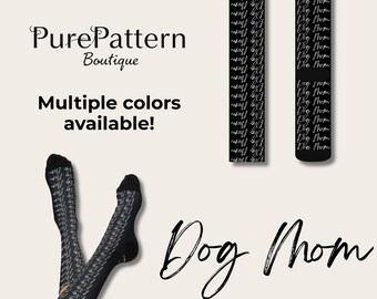 Calcetines personalizados para mamás perrunas, regalo unisex para ella, regalo para amantes de los perros, regalo para ella que acaba de adoptar un cachorro, regalo considerado para quienes han perdido a una mascota, mamá de perro rescatado.