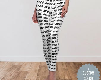 Leggings personalizados para mamás perrunas, regalo para amantes de los perros, pantalones de yoga, regalo para ella por la pérdida de una mascota, regalo considerado para una mamá que ha rescatado un perro.