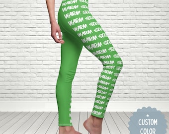 Leggings minimalistas Warm Soul, regalo para amantes del yoga, ropa Gentle Living, regalo de bienestar para mujeres, pantalones de yoga, regalo considerado para personas empáticas.