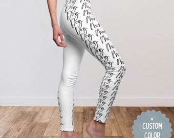 Leggings personalizados para mamás perrunas, regalo para amantes de los perros, pantalones de yoga, regalo para ella por la pérdida de una mascota, regalo considerado para una mamá que ha rescatado un perro.