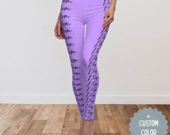 Leggings personalizados para mamás perrunas, regalo para amantes de los perros, pantalones de yoga, regalo para ella por la pérdida de una mascota, regalo considerado para una mamá que ha rescatado un perro.