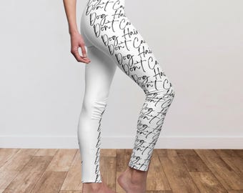 Hondenhaar maakt niet uit legging, cadeau voor hondenliefhebber yogabroek, nieuw puppycadeau voor haar, grappig cadeau huisdierliefhebber, reddingshond moederbroek