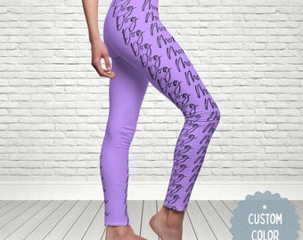 Leggings personalizados para mamás perrunas, regalo para amantes de los perros, pantalones de yoga, regalo para ella por la pérdida de una mascota, regalo considerado para una mamá que ha rescatado un perro.