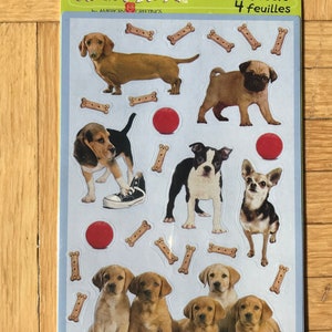 Vintage American Greetings Dog Stickers NIP