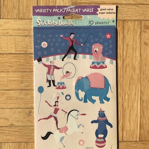 Stickers cirque vintage Stickity Do Da NIP