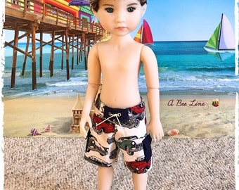 Made to order Board Shorts for 14-15 inch dolls like Ruby Red Fashion Friends