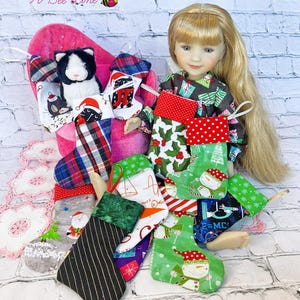 Christmas Stockings for many sized dolls like 18 Inch, 14-15 inch and more