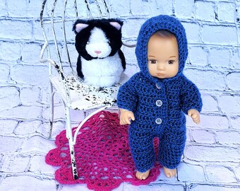 Hand Crocheted Jumpsuit for 8 inch Baby Dolls
