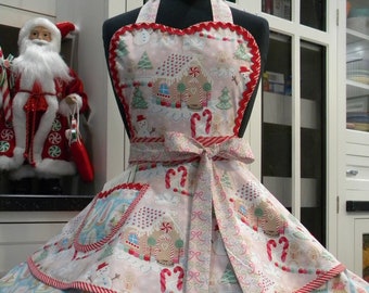 Christmas apron | Etsy