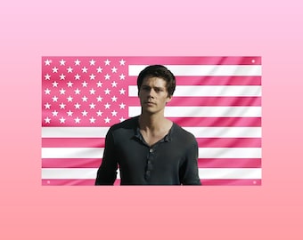 Thomas Maze Runner Flag – Dylan O’Brien Inspired Banner TMR Aesthetic Dorm Frat Wall Decor