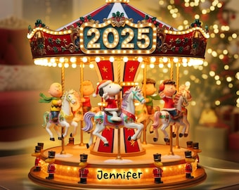 Mr Christmas Gold Label Porcelain Carillon Carousel Horse Works 30