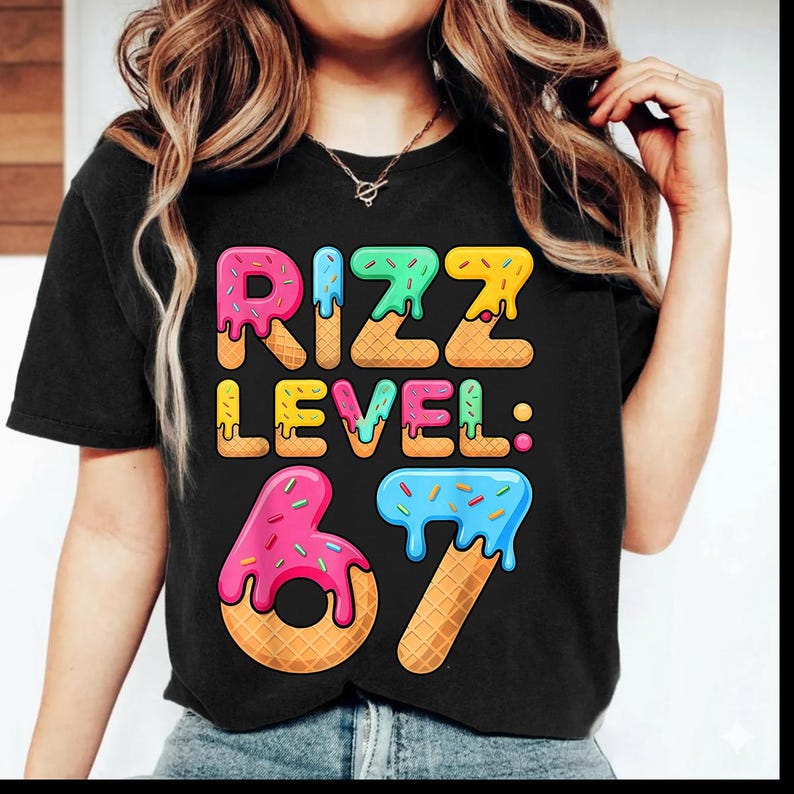 Rizz Level 67 PNG, Ice Cream Drip Meme (digital Download) - Etsy