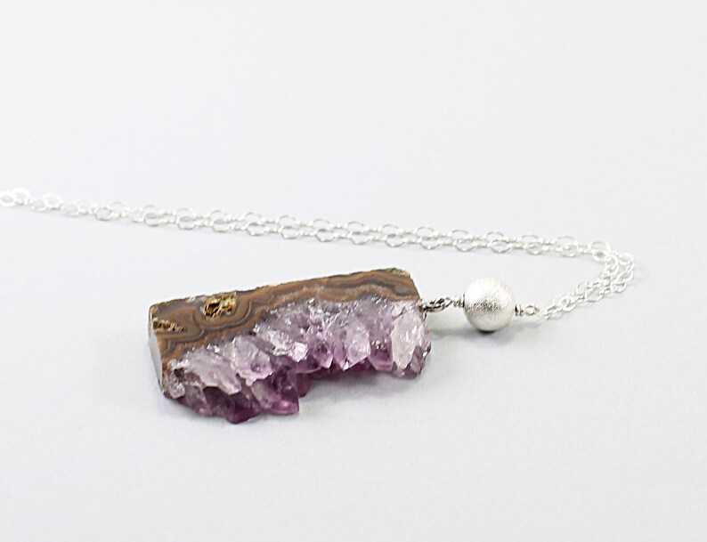Santore Jewelry Long Peach Druzy Drape Necklace main image 1