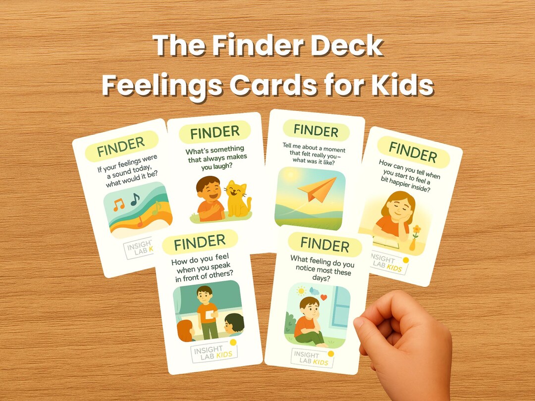 The Finder Deck – Printable Feelings Cards for Kids | Emotional ...