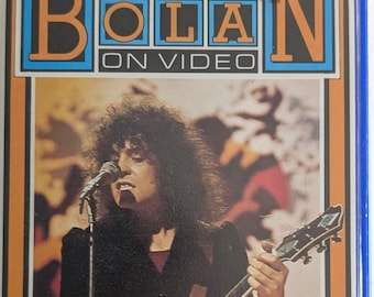 Vintage Marc Bolan on Video VHS | T. Rex Glam Rock Performances | UK PAL Music Video Tape | 1970s Rock Memorabilia