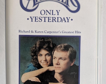 Vintage Carpenters VHS – Only Yesterday Greatest Hits Music Video Collection | 1990 A&M Records PAL UK Tape | Retro Music Memorabilia