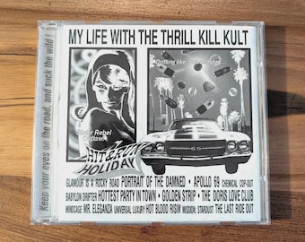 1995 Industrial CD w/ Poster Insert – My Life With The Thrill Kill Kult – Vintage Gothic / Cyberpunk Album – 90s Alternative Ephemera