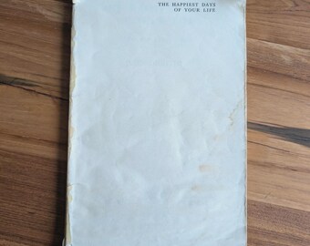 Vintage “The Happiest Days of Your Life” Script 1951 – Samuel French Acting Edition – John Dighton Play – Mid-Century Theatre Book Ephemera