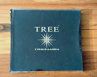 Chage & Aska “Tree” – 1991 Japanese CD – Vintage J-Pop Album – Minimalist Black Gold Design – Import CD w/ Booklet