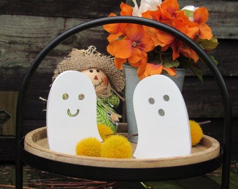 Wooden Ghost, rustic decor, rustic farmhouse, cute halloween, spooky decor, fall decor, Ghost, halloween decor