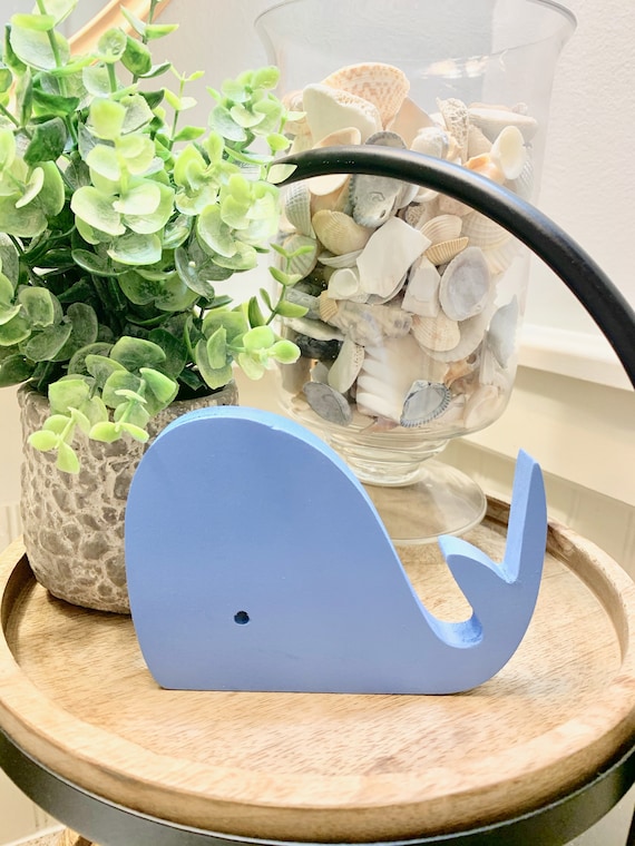 Farmhouse Wood Whale Decor Beach Decor Summer Wood Decor Etsy