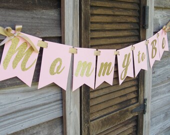 Baby Shower Banner, Pink and Gold Banner, Baby Shower Banner, Pink and Gold Decorations, Baby Shower Banner, Welcome Baby