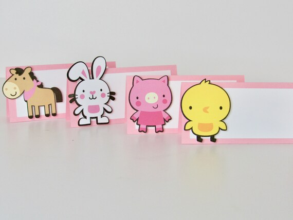 Barnyard Birthday Party Place Cards, Farm Birthday Party, Barnyard Party Il_570xn