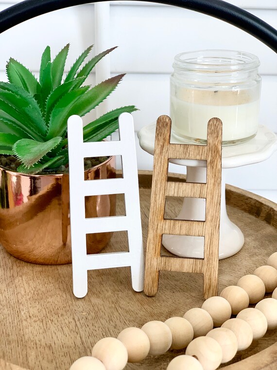 Wooden Ladder, Kitchen Decor, Farmhouse Decor, Tiered Tray Decor, Tiered Tray Decor Il_570xn