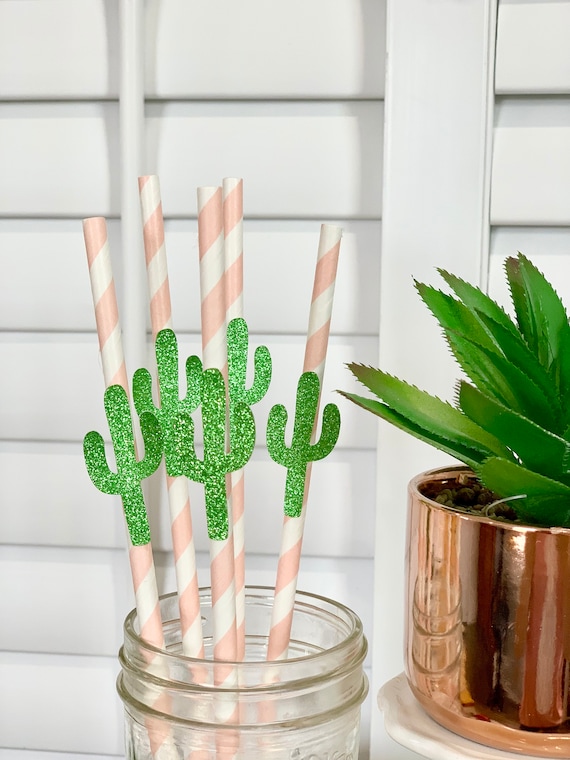 Cactus Party Straws